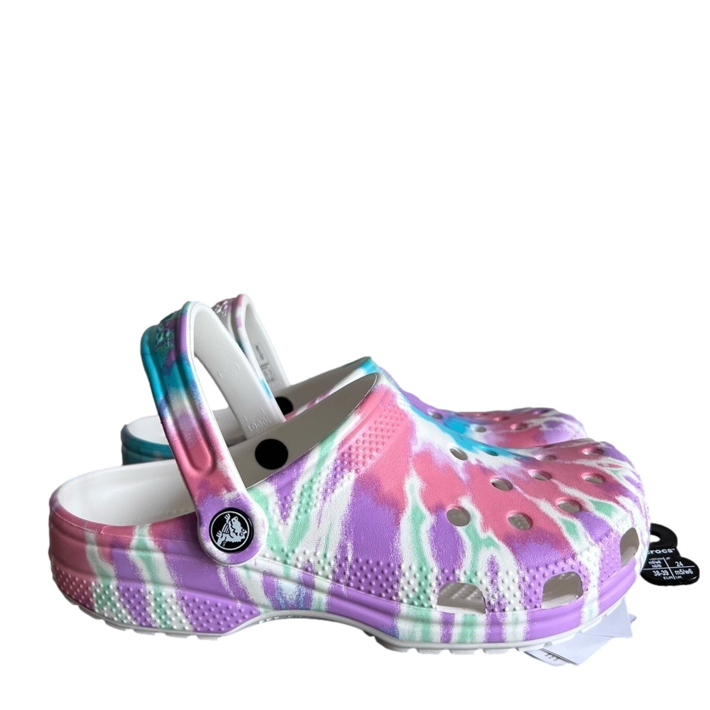 Crocs New Unisex Classic Tie Dye Shoe Size 6 Or 8 #1873